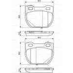Bosch Σετ τακάκια, Δισκόφρενα - 0 986 424 827