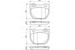 Bosch Σετ τακάκια, Δισκόφρενα - 0 986 424 827