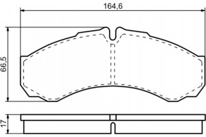 Bosch Σετ τακάκια, Δισκόφρενα - 0 986 424 833
