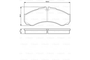 Bosch Σετ τακάκια, Δισκόφρενα - 0 986 424 833