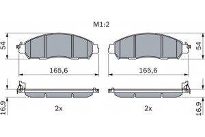 Bosch Σετ τακάκια, Δισκόφρενα - 0 986 424 837