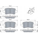 Bosch Σετ τακάκια, Δισκόφρενα - 0 986 424 839