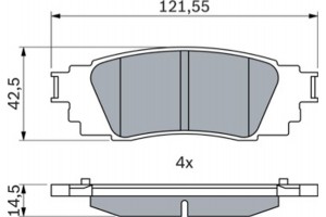 Bosch Σετ τακάκια, Δισκόφρενα - 0 986 424 840