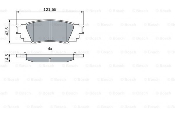 Bosch Σετ τακάκια, Δισκόφρενα - 0 986 424 840