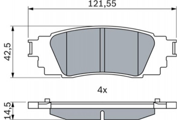 Bosch Σετ τακάκια, Δισκόφρενα - 0 986 424 840