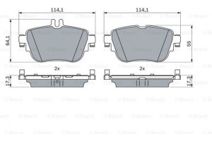 Bosch Σετ τακάκια, Δισκόφρενα - 0 986 424 845