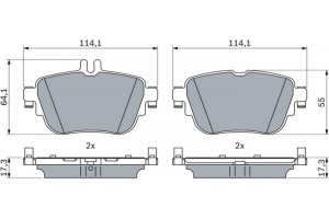 Bosch Σετ τακάκια, Δισκόφρενα - 0 986 424 845