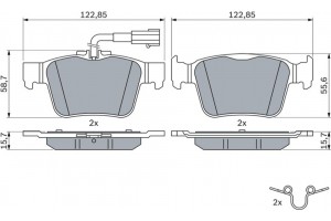 Bosch Σετ τακάκια, Δισκόφρενα - 0 986 424 848
