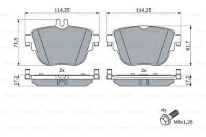 Bosch Σετ τακάκια, Δισκόφρενα - 0 986 424 859