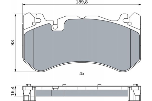 Bosch Σετ τακάκια, Δισκόφρενα - 0 986 424 861