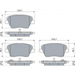 Bosch Σετ τακάκια, Δισκόφρενα - 0 986 424 864