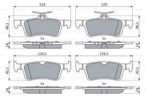 Bosch Σετ τακάκια, Δισκόφρενα - 0 986 424 866