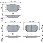 Bosch Σετ τακάκια, Δισκόφρενα - 0 986 424 869