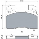 Bosch Σετ τακάκια, Δισκόφρενα - 0 986 424 894