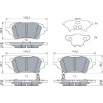 Bosch Σετ τακάκια, Δισκόφρενα - 0 986 424 911