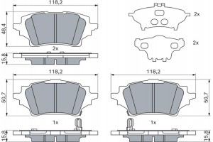 Bosch Σετ τακάκια, Δισκόφρενα - 0 986 424 911