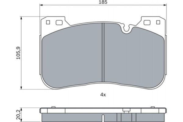 Bosch Σετ τακάκια, Δισκόφρενα - 0 986 424 921