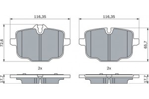 Bosch Σετ τακάκια, Δισκόφρενα - 0 986 424 922