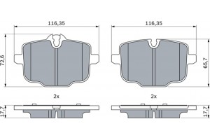 Bosch Σετ τακάκια, Δισκόφρενα - 0 986 424 922