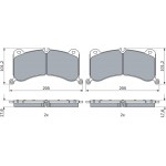 Bosch Σετ τακάκια, Δισκόφρενα - 0 986 424 943