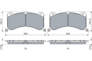 Bosch Σετ τακάκια, Δισκόφρενα - 0 986 424 943