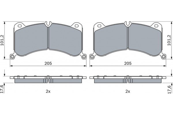 Bosch Σετ τακάκια, Δισκόφρενα - 0 986 424 943