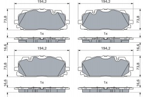 Bosch Σετ τακάκια, Δισκόφρενα - 0 986 424 945