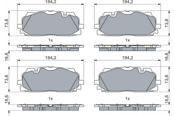 Bosch Σετ τακάκια, Δισκόφρενα - 0 986 424 945
