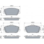 Bosch Σετ τακάκια, Δισκόφρενα - 0 986 424 954