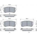 Bosch Σετ τακάκια, Δισκόφρενα - 0 986 424 956