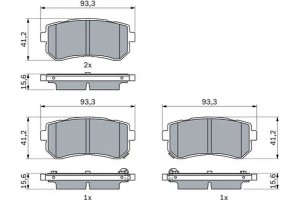 Bosch Σετ τακάκια, Δισκόφρενα - 0 986 424 956