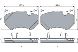 Bosch Σετ τακάκια, Δισκόφρενα - 0 986 424 965
