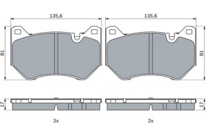 Bosch Σετ τακάκια, Δισκόφρενα - 0 986 424 966