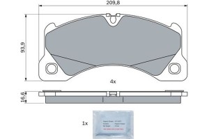 Bosch Σετ τακάκια, Δισκόφρενα - 0 986 424 970