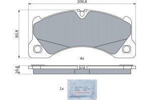 Bosch Σετ τακάκια, Δισκόφρενα - 0 986 424 970