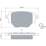 Bosch Σετ τακάκια, Δισκόφρενα - 0 986 424 988