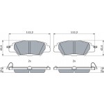 Bosch Σετ τακάκια, Δισκόφρενα - 0 986 460 006