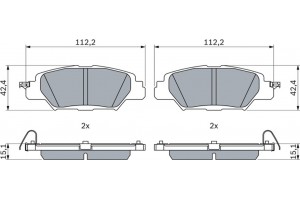 Bosch Σετ τακάκια, Δισκόφρενα - 0 986 460 006