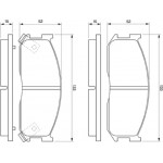 Bosch Σετ τακάκια, Δισκόφρενα - 0 986 460 020