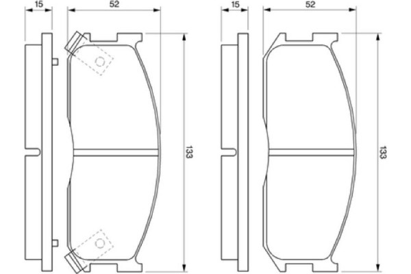 Bosch Σετ τακάκια, Δισκόφρενα - 0 986 460 020