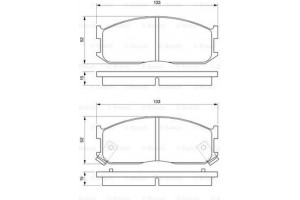 Bosch Σετ τακάκια, Δισκόφρενα - 0 986 460 020