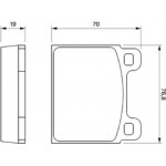 Bosch Σετ τακάκια, Δισκόφρενα - 0 986 460 111