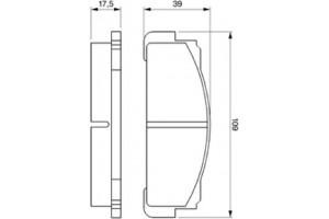 Bosch Σετ τακάκια, Δισκόφρενα - 0 986 460 736