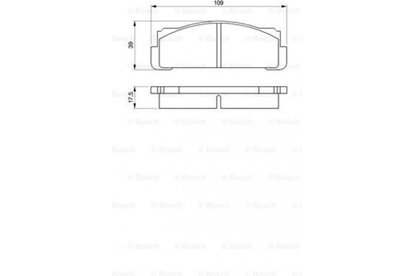 Bosch Σετ τακάκια, Δισκόφρενα - 0 986 460 736