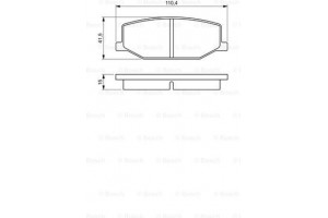 Bosch Σετ τακάκια, Δισκόφρενα - 0 986 460 935