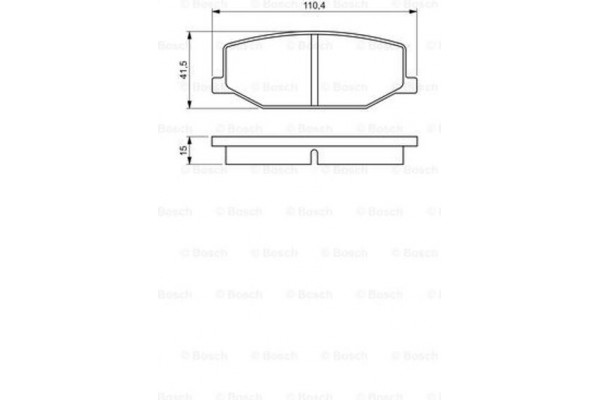 Bosch Σετ τακάκια, Δισκόφρενα - 0 986 460 935