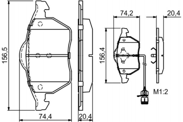 Bosch Σετ τακάκια, Δισκόφρενα - 0 986 460 937
