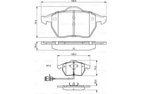 Bosch Σετ τακάκια, Δισκόφρενα - 0 986 460 937