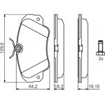 Bosch Σετ τακάκια, Δισκόφρενα - 0 986 460 939 Bosch Σετ τακάκια, Δισκόφρενα - 0 986 460 939