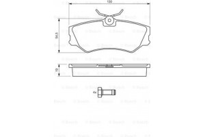 Bosch Σετ τακάκια, Δισκόφρενα - 0 986 460 941